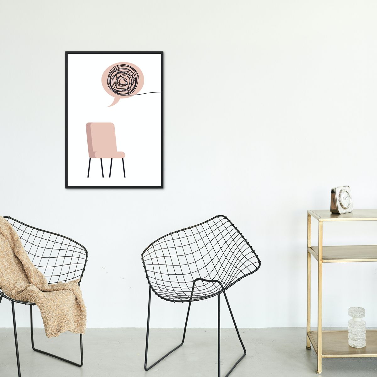 Terapist Ofis Tablosu(Sandalyeler) - Görsel 3