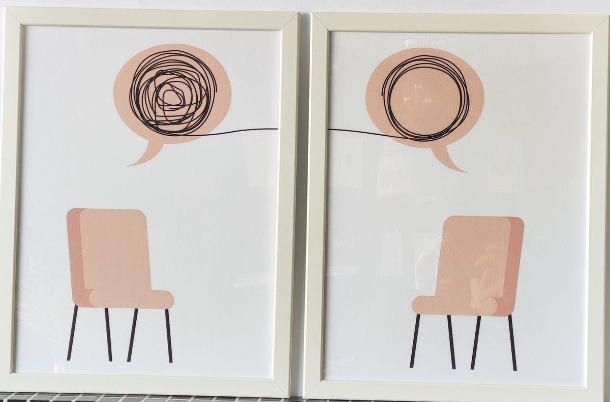 Terapist Ofis Tablosu(Sandalyeler)